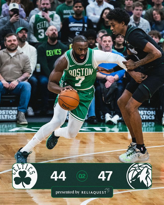 森林狼客场力克凯尔特人终结4连胜